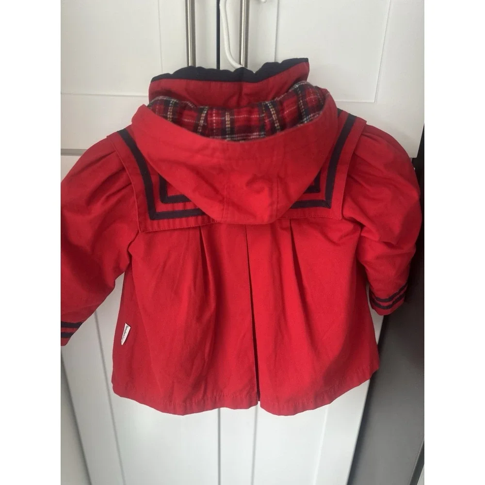 Vintage london‎ fog sailor red winter coat Dress 18M